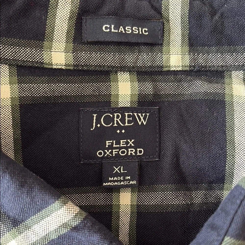 J. Crew Black Checkered Men's Shirt. XL